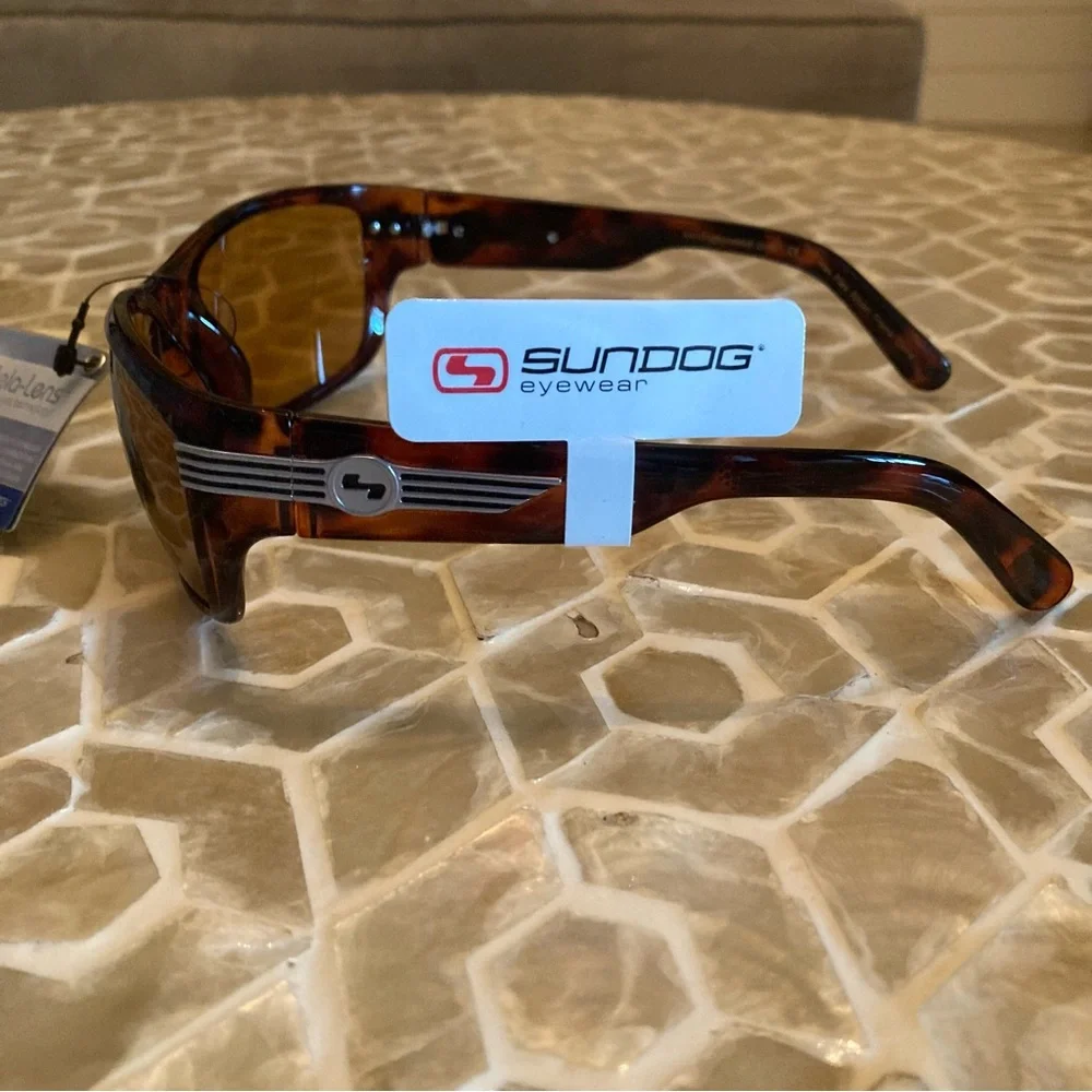 NEW!  Sundog Eyewear Delta-Mela-Lens sunglasses in ‘tortoise brown’